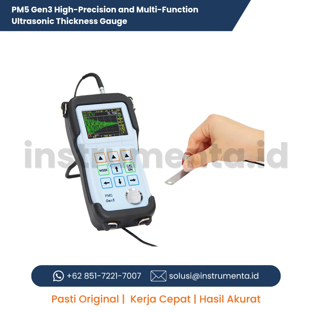 Official Supplier PM5 Gen3 High-Precision and Multi-Function Ultrasonic Thickness Gauge Alat Ukur Ketebalan Logam